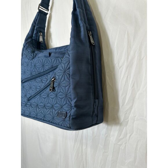 Gymboree Lug Brushed Peacock Travel Bag Insulated Side Pocket - Picture 2 of 5